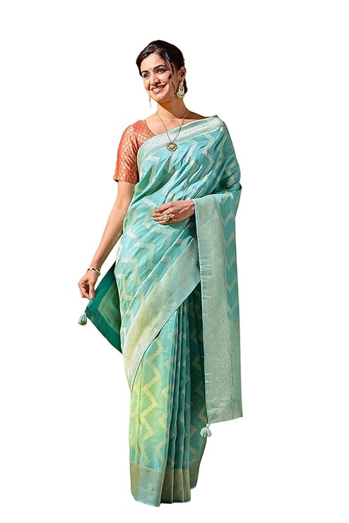 vj fashion women's striped pattern cotton silk saree with 6 yards length and unstitched blouse piece vj fashion women's striped pattern cotton silk saree with 6 yards length and unstitched blouse piece