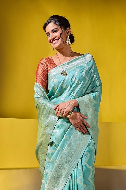 vj fashion women's striped pattern cotton silk saree with 6 yards length and unstitched blouse piece vj fashion women's striped pattern cotton silk saree with 6 yards length and unstitched blouse piece