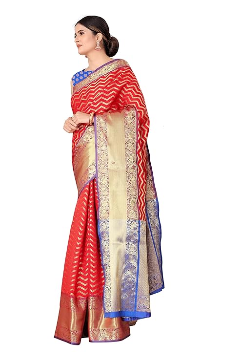 enthone women's woven banarasi silk saree with blouse piece enthone women's woven banarasi silk saree with blouse piece