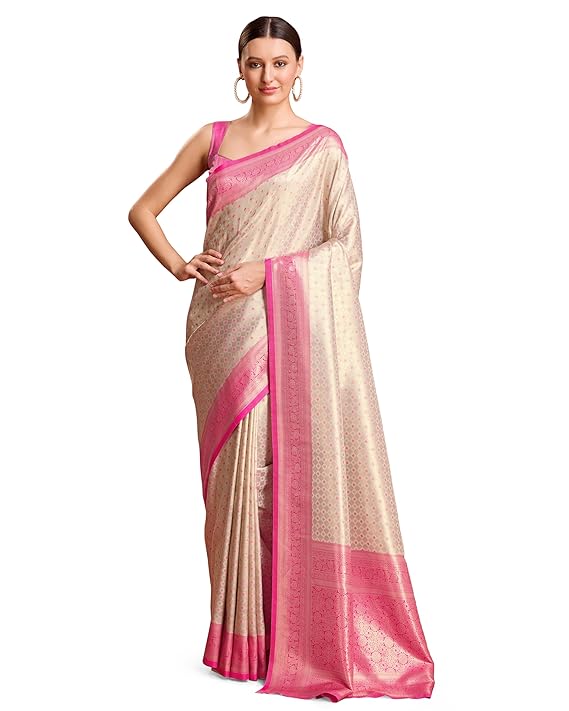 monjolika fashion women's kanjivaram silk mesmerizing saree for every celebrations comes with unstitched blouse piece monjolika fashion women's kanjivaram silk mesmerizing saree for every celebrations comes with unstitched blouse piece