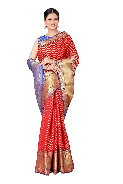 enthone women's woven banarasi silk saree with blouse piece enthone women's woven banarasi silk saree with blouse piece